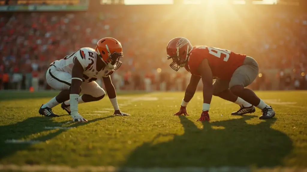 Texas Longhorns football vs Ohio State Buckeyes football match player stats hero image
